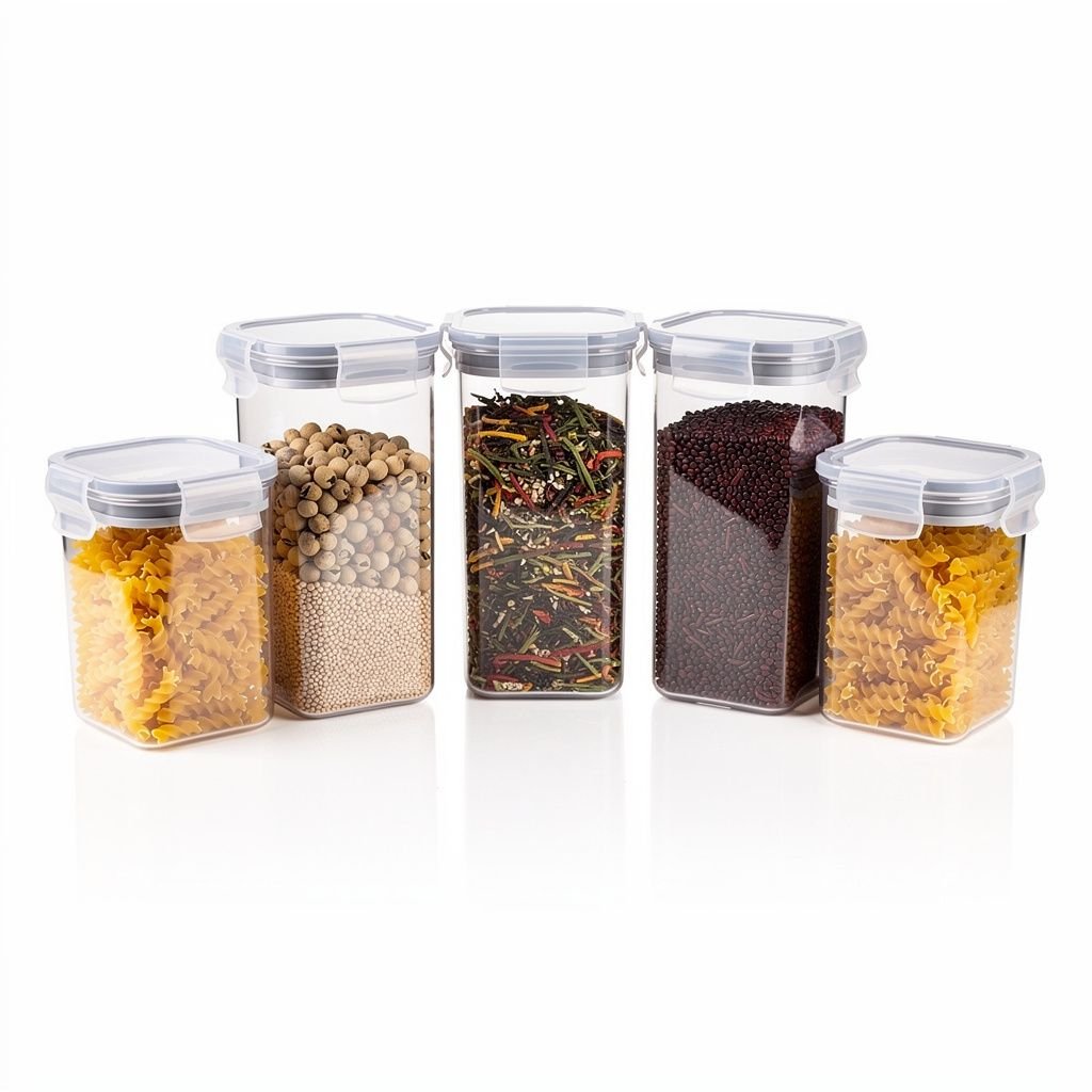 Airtight Pantry Storage Canister Set, 6-Piece