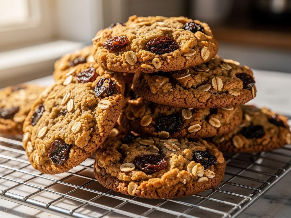 Chewy Oatmeal Raisin Cookies