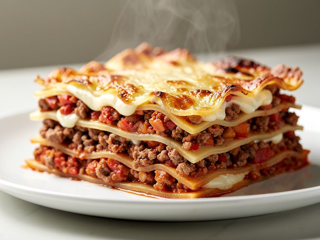 Classic Beef Bolognese Lasagna