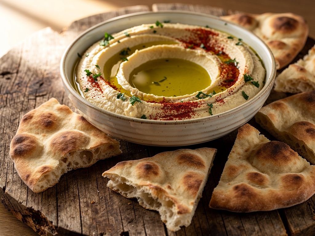 Classic Hummus with Warm Pita