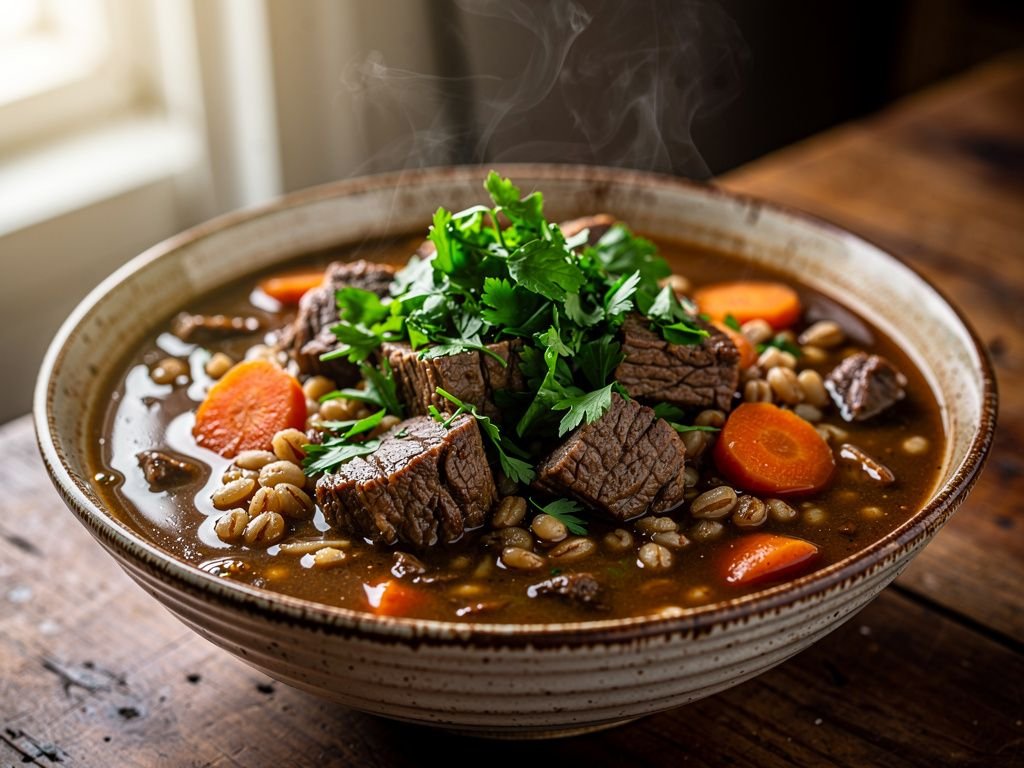 Instant Pot Beef and Barley Stew