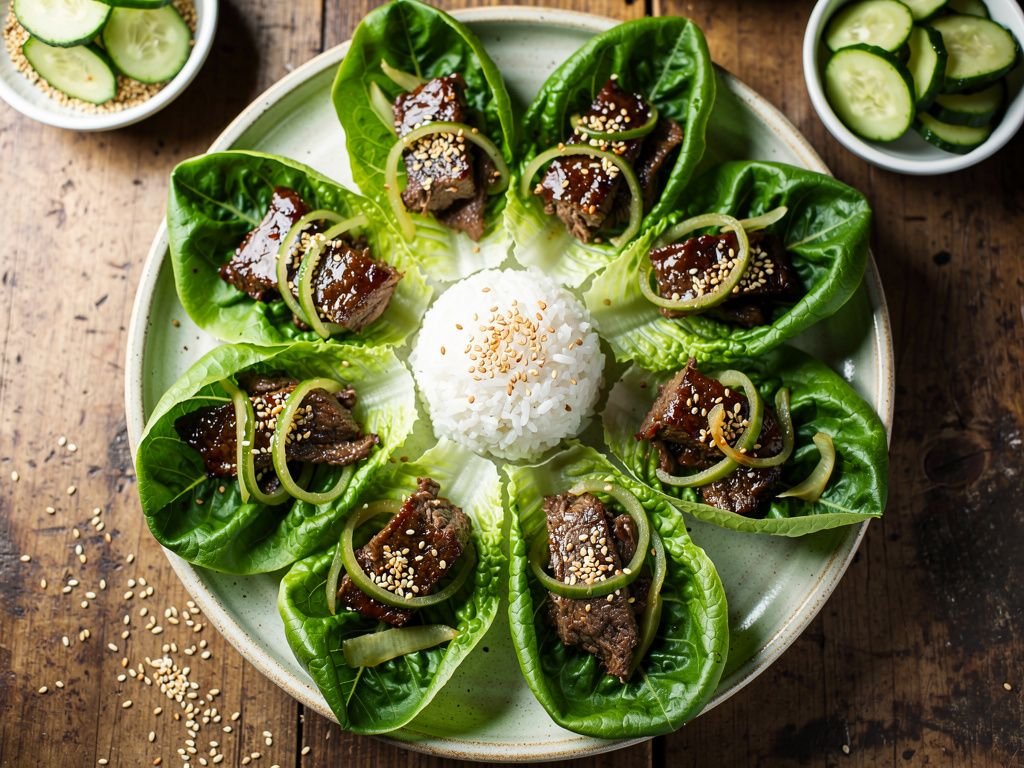 Korean Bulgogi Beef Lettuce Wrap
