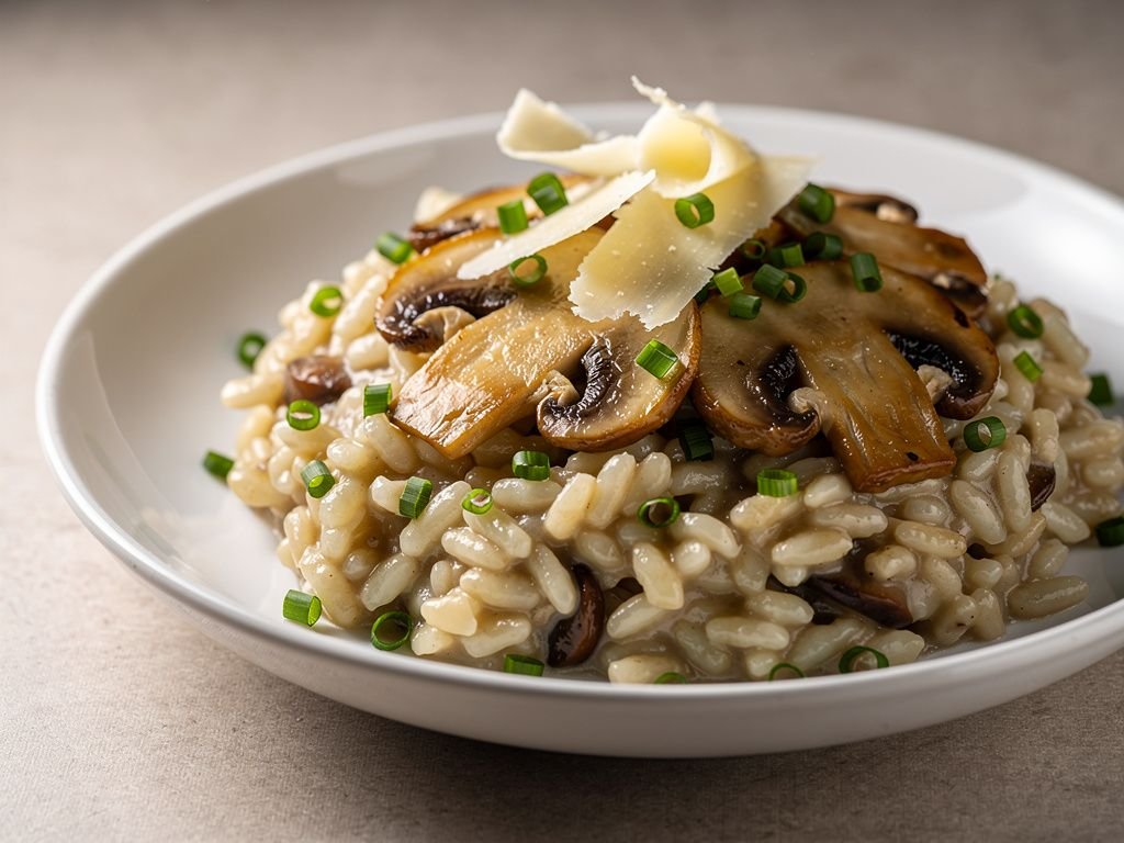 Mushroom Parmesan Risotto