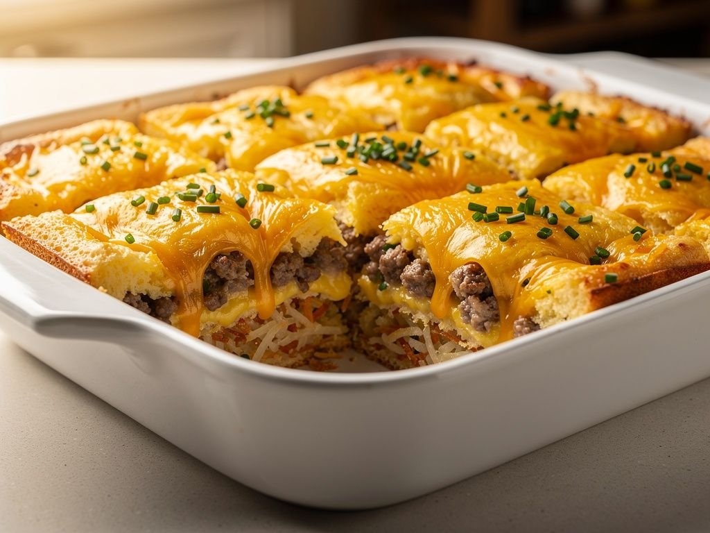 Sausage and Hash Brown Breakfast Casserole