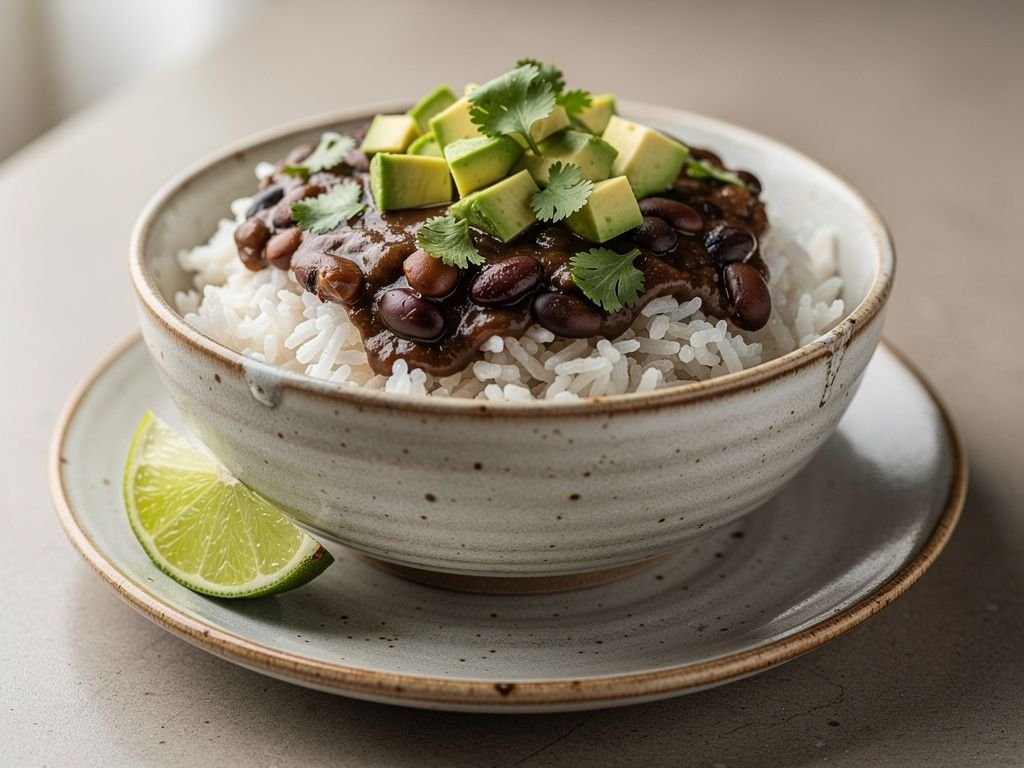 Slow Cooker Black Bean and Rice Bowls