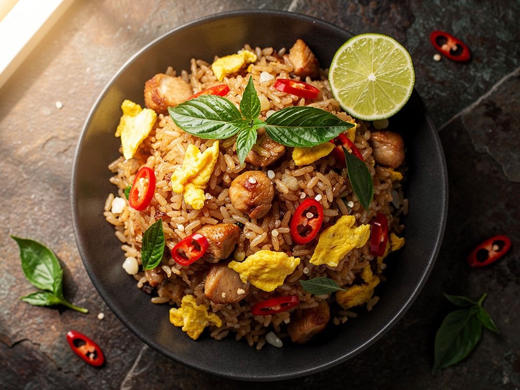 Thai Basil Chicken Fried Rice