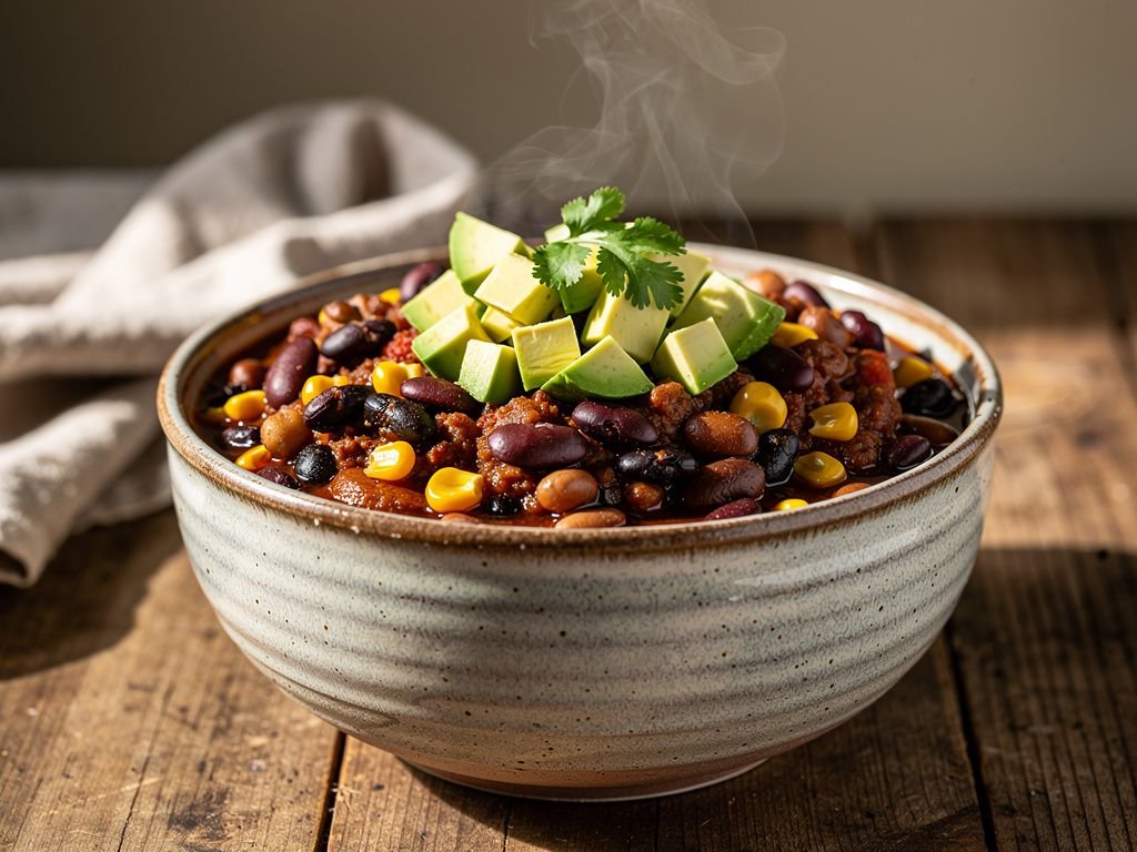 Three-Bean Vegetarian Chili